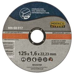 Modeco Ściernica do cięcia stali nierdzewnej 125mm 25szt. - MN-68-917