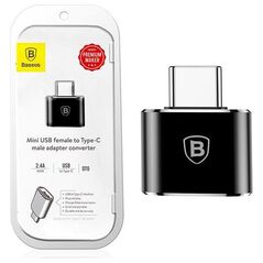 Adapter USB Baseus USB-C - USB Czarny  (27625-uniw)