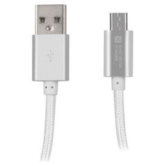 Kabel USB Natec USB-A - microUSB 1 m Srebrny (NKA-1211)