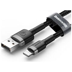 Kabel USB Baseus USB-A - Lightning 2 m Czarno-szary (6953156275010)