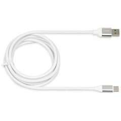 Kabel USB iBOX USB-A - USB-C 1.5 m Biały (IKUMTCWQC)
