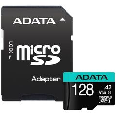 Karta ADATA Premier Pro MicroSDXC 128 GB Class 10 UHS-I/U3 A2 V30 (AUSDX128GUI3V30SA2-RA1)