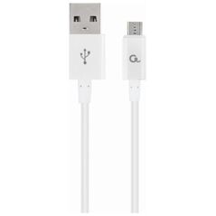 Kabel USB Gembird USB-A - microUSB 1 m Biały (CC-USB2P-AMmBM-1M-W)
