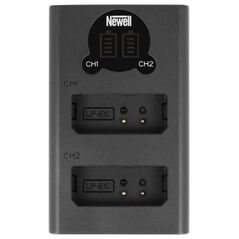 Ładowarka do aparatu Newell Ładowarka dwukanałowa Newell DL-USB-C do akumulatorów LP-E10