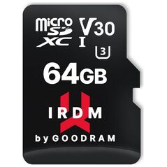 Karta GoodRam IRDM MicroSDXC 64 GB Class 10 UHS-I/U3 V30 (IR-M3AA-0640R12)