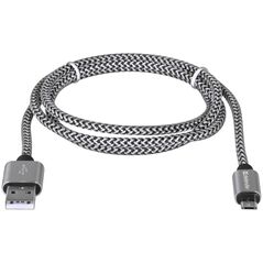 Kabel USB Defender USB-A - microUSB 1 m Czarny (87803)