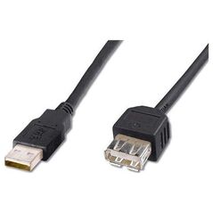 Kabel USB PremiumCord USB-A - USB-A 2 m Czarny (kupaa2bk)