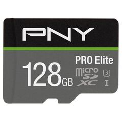 Karta PNY PRO Elite MicroSDXC 128 GB Class 10 UHS-I/U3 A1 V30 (P-SDU128V31100PRO-GE)