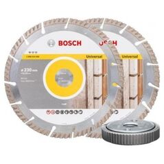 Bosch tarcza diamnetowa 2 sztuki 230mm + nakrętka SDS 230mm uniwersalna (06159975H5)