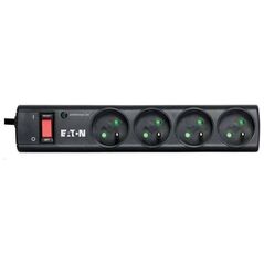 Listwa zasilająca Eaton Protection Strip przeciwprzepięciowa 4 gniazda 1 m czarna (PS4F)