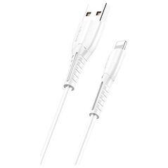 Kabel USB Usams USB-A - Lightning 1 m Biały (63867-uniw)