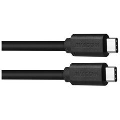Kabel USB Avacom USB-C - USB-C 1 m Czarny (DCUS-TPCC-P10B)