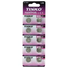 Tinko Bateria alkaliczna, LR54, AG10, 1.5V, blistr, 10-pack, cena za 1 baterie