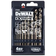 Wiertło Dewalt do metalu kobaltowe walcowe 2 7 4 5 1 3 6 10 8 9mm 10szt. (DT5935-QZ)
