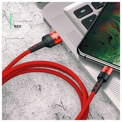 Kabel USB Usams USB-A - USB-C 1 m Czerwony (63765-uniw)