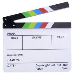 Commlite Klaps Filmowy 30x25cm / Biały / Na Pisaki - Mazaki (SB3939) - 5903876995737