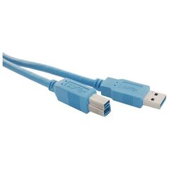 Kabel USB Qoltec USB-A - USB-B 2 m Niebieski (5901878523095)