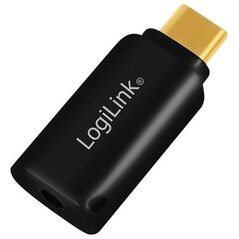Adapter USB LogiLink USB-C - Jack 3.5mm Czarny  (UA0356)