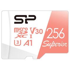 Karta Silicon Power Superior MicroSDXC 256 GB Class 10 UHS-I/U3 A1 V30 (SP256GBSTXDV3V20SP)