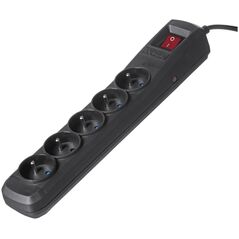 Listwa zasilająca Activejet Combo przeciwprzepięciowa 5 gniazd 3 m czarna (ACP-5GN 3M CZ                  )