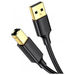Ugreen Kabel USB 2.0 A-B UGREEN US135 do drukarki, pozłacany, 5m (czarny) (10352) - 023772