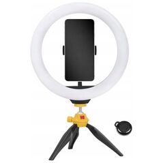 Lampa pierścieniowa Kodak LED Ring Light Selphie 10 SL001 + Statyw Pilot Czarny