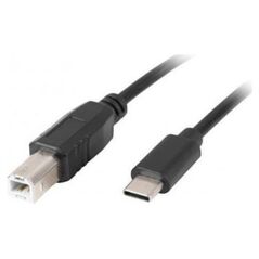 Kabel USB Lanberg USB-C - USB-B 1.8 m Czarny (CA-USBA-13CC-0018-BK)