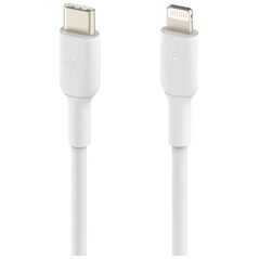 Kabel USB Belkin USB-C - Lightning 1 m Biały (CAA003BT1MWH)