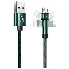 Kabel USB Usams USB-A - microUSB 1 m Zielony (6958444929293)