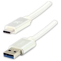 Kabel USB Logo USB-A - USB-C 2 m Biały