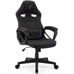 Fotel SENSE7 Knight materiałowy czarno-niebieski