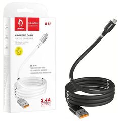 Kabel USB Denmen USB-A - USB-C 1 m Czarny (29362)