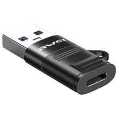 Adapter USB Awei CL-13 USB-C - USB Czarny  (AWEI084BLK)