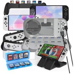JYS Zestaw 10w1 Akcesoria do Nintendo Switch OLED NS228
