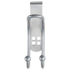 Wenko haki drzwiowe 3,2 x 9,5 x 6 cm stal nierdzewna srebrna 2 sztuki