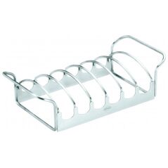 Rosle stojak do pieczenia 28 x 13 x 8 cm stal nierdzewna srebrny