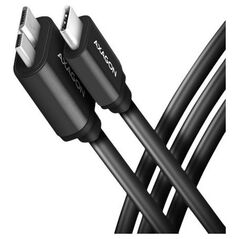 Kabel USB Axagon USB-A - micro-B 1 m Czarny (BUMM3-CM10AB)