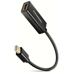 Adapter AV Axagon AXAGON RVDM-HI14N Mini-DisplayPort zu HDMI Adapter, 4K/30 Hz, 15 cm lang - schwarz
