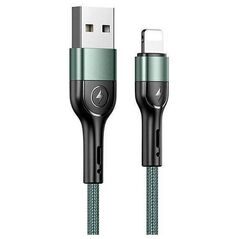 Kabel USB Usams USB-A - Lightning 1 m Zielony (6958444945248)
