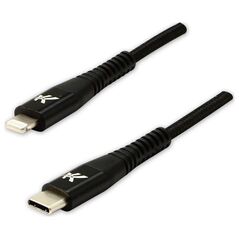 Kabel USB Logo USB-C - Lightning 1 m Czarny