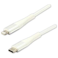 Kabel USB Logo USB-C - Lightning 1 m Biały