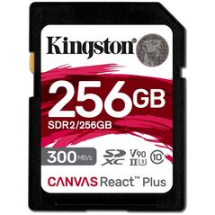 Karta Kingston Canvas React Plus SDXC 256 GB Class 10 UHS-II/U3 V90 (SDR2/256GB)