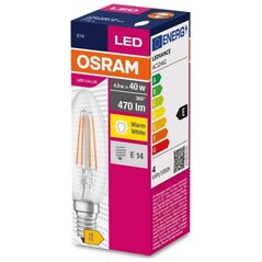 Ledvance Żarówka LED E14 4W/827 E14 VALUE CL B FIL 40 non-dim 4W/827 4058075438637