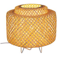 Lampa stołowa Atmosphera Naturalna lampka Bambus biurkowa Nowoczesna Abażur