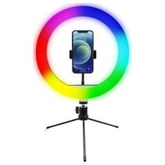 Lampa pierścieniowa Powerton WPRL1RGB 10 ", RGB LED
