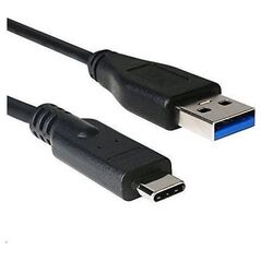 Kabel USB C-Tech USB-A - USB-C 1 m Czarny (CB-USB2C-10B)