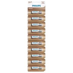 Philips BATERIA PHILIPS AA LR6 ZRYWKA 10SZT ALKALINE