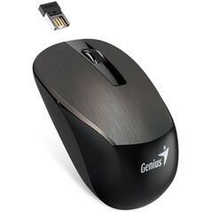 Mysz Genius Genius Mysz NX-7015, 1600DPI, 2.4 [GHz], optyczna, 3kl., bezprzewodowa, czekoladowy, 1 szt AA, Blue-eye sensor