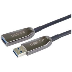 Kabel USB PremiumCord USB-A - USB-A 10 m Czarny (ku3opt10)
