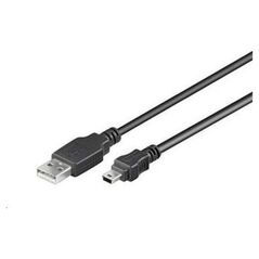 Kabel USB PremiumCord USB-A - miniUSB Czarny (ku2m02a)